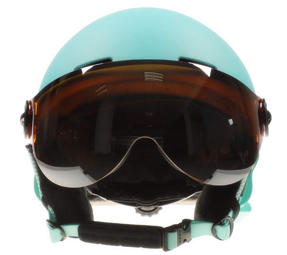 TentHome Kask narciarski/snowboardowy, unisex, lekki, profesjonalny, regulowany kask sportowy na śnieg z wizjerem goglowym