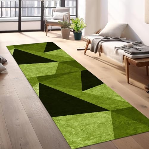 Tapis de couloir 100x200 cm antidérapant et lavable en polyester