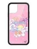 Wildflower Cases - Frankies Bikinis Malibu High Case, Compatible with Apple iPhone 11 Pro | Sun, Pink, Beach, Trendy - Protective Black Bumper, 4ft Drop Test Certified, Women Owned Small Business
