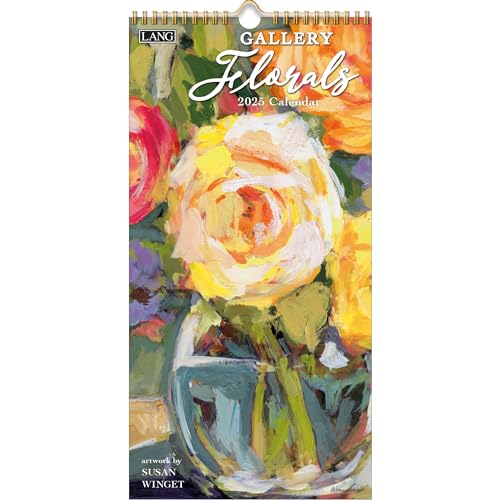 LANG Gallery Florals 2025 Vertical Wall Calendar (25991079149) by Lang - Used condition - CA$8.30