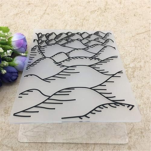 Mountain DIY Plastic Embossing Folder for Scrapbook DIY Photo Album Card Tool Plastic Template