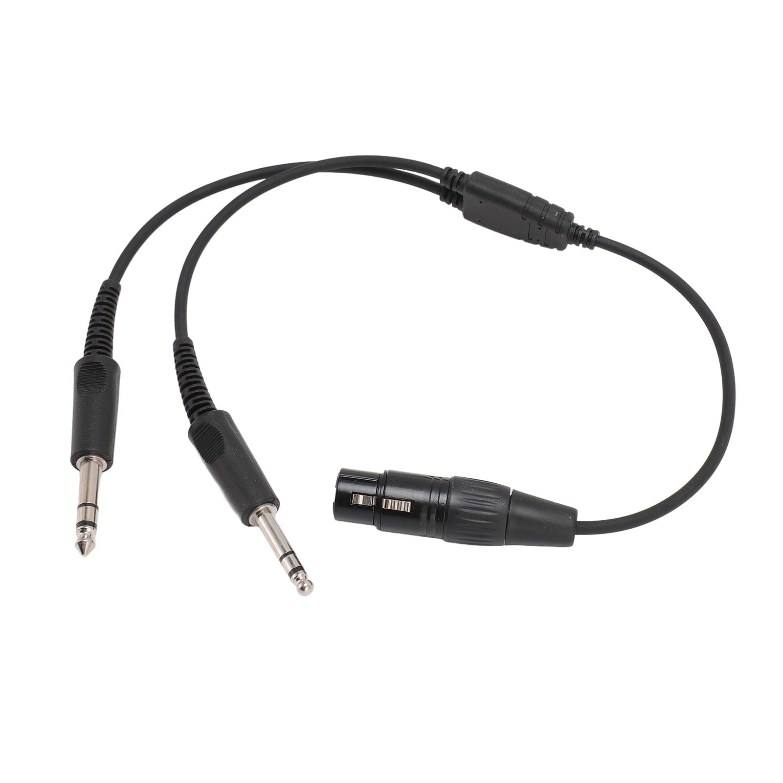 Aviation Headset Adapter, 5-Pin XLR Female to Dual GA Plug for Aircraft