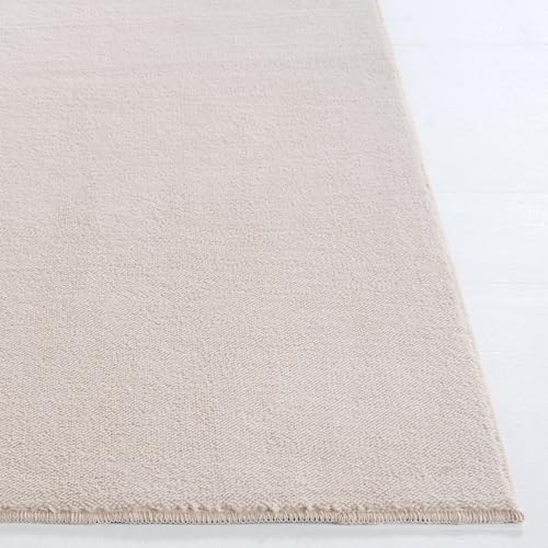 Tapis de salle à manger boho beige lavable en machine 91x152 - 3