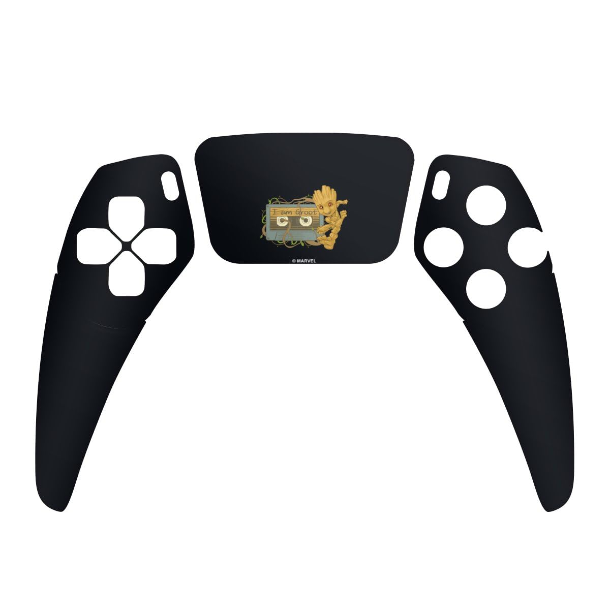 DeinDesign Autocollant Compatible avec Sony Playstation 5 Controller Sticker Film Autocollant Groot Les Gardiens de la Galaxie Marvel