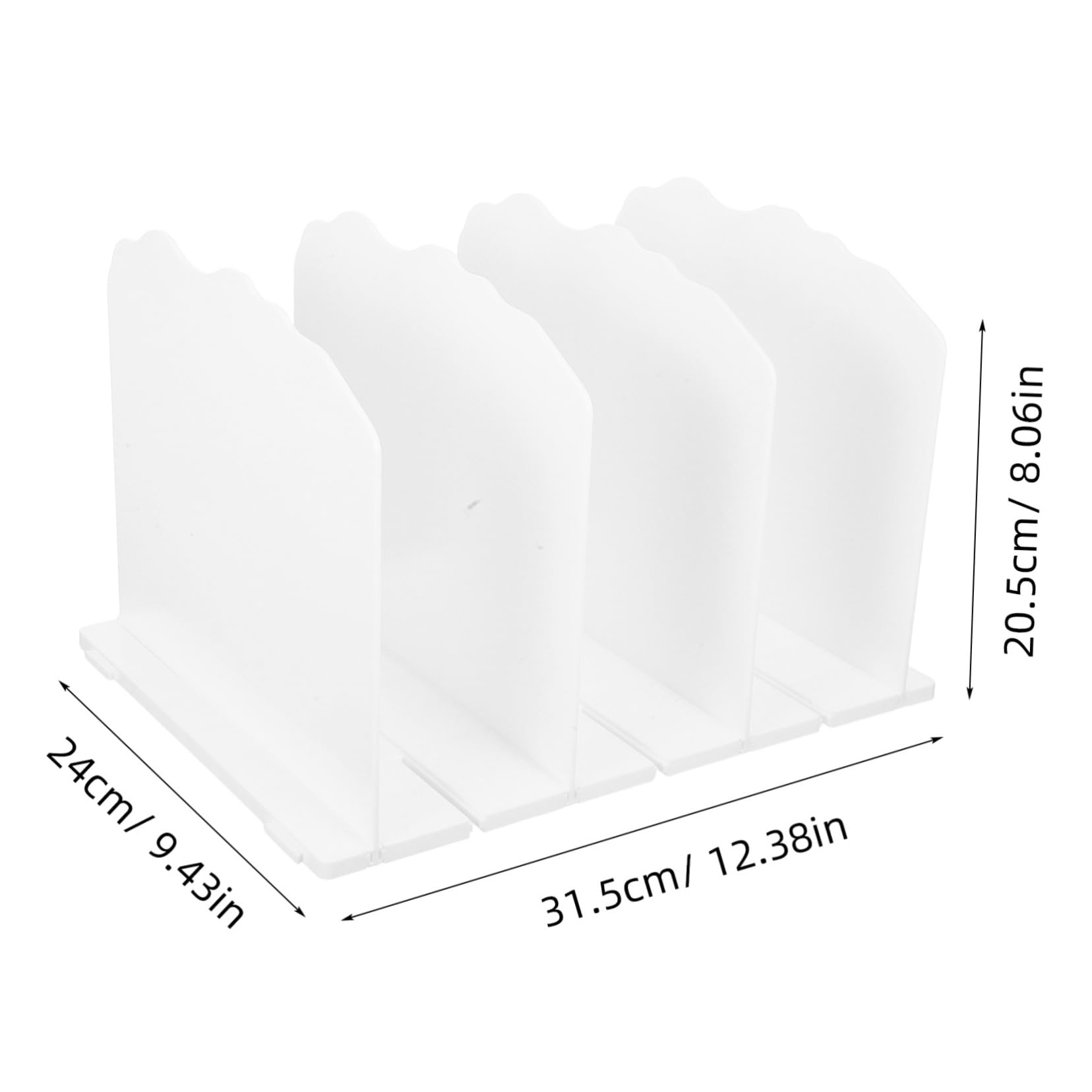 Organizador de Puerta Colgante para Armario, Divisores de Almacenamiento Ajustables de Plástico, Estante para Guardar Bolsos, 2 Piezas, Blanco, Fácil Montaje