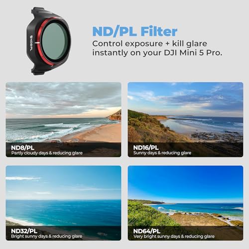 Filtre ND32/PL pour DJI Mini 5 Pro Freewell anti-reflet