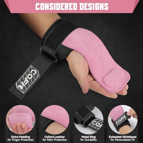 COFIT Wrist Straps for Weightlifting, Workout Wrist Wraps with Dual-Layer Oxford Leather, Enhanced Grip for Optimal Hand and Wrist Protection, Gym Lifting Straps for Deadlift and Powerlifting - Image 4