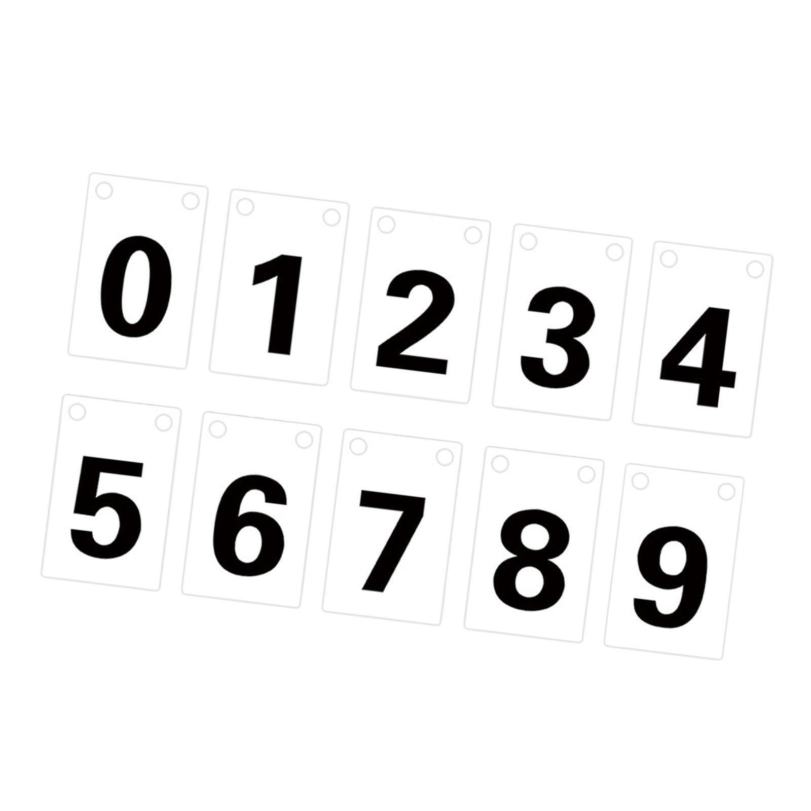 Yiju Score Keeper Numbers 0-9 Manual Score Flip Cards Scoring Board Scoreboard for Sports for Basketball Badminton Football