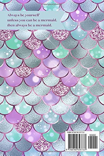 Mermaid Journal: Iridescent Scales Lined Notebook for Mermaid Lovers: 6" x 9" Lined Blank 150 Page Composition Book Journal - Image 2