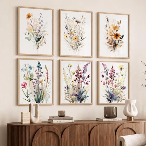 Image of kotart Premium Digital Paintings with Frame for Home Decoration - Painting for Living Room Bedroom Office Room Decor - Painting for Wall Decoration - Pack of 6 (Art 11, 19x25 inch)