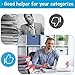 Binder Dividers for 3 Ring Binder, 1/5 Cut Tabs, Letter Size, Blank Write On Page Dividers with 5 Big Tabs for School Office Home, 4 Sets, 20 Dividers, White