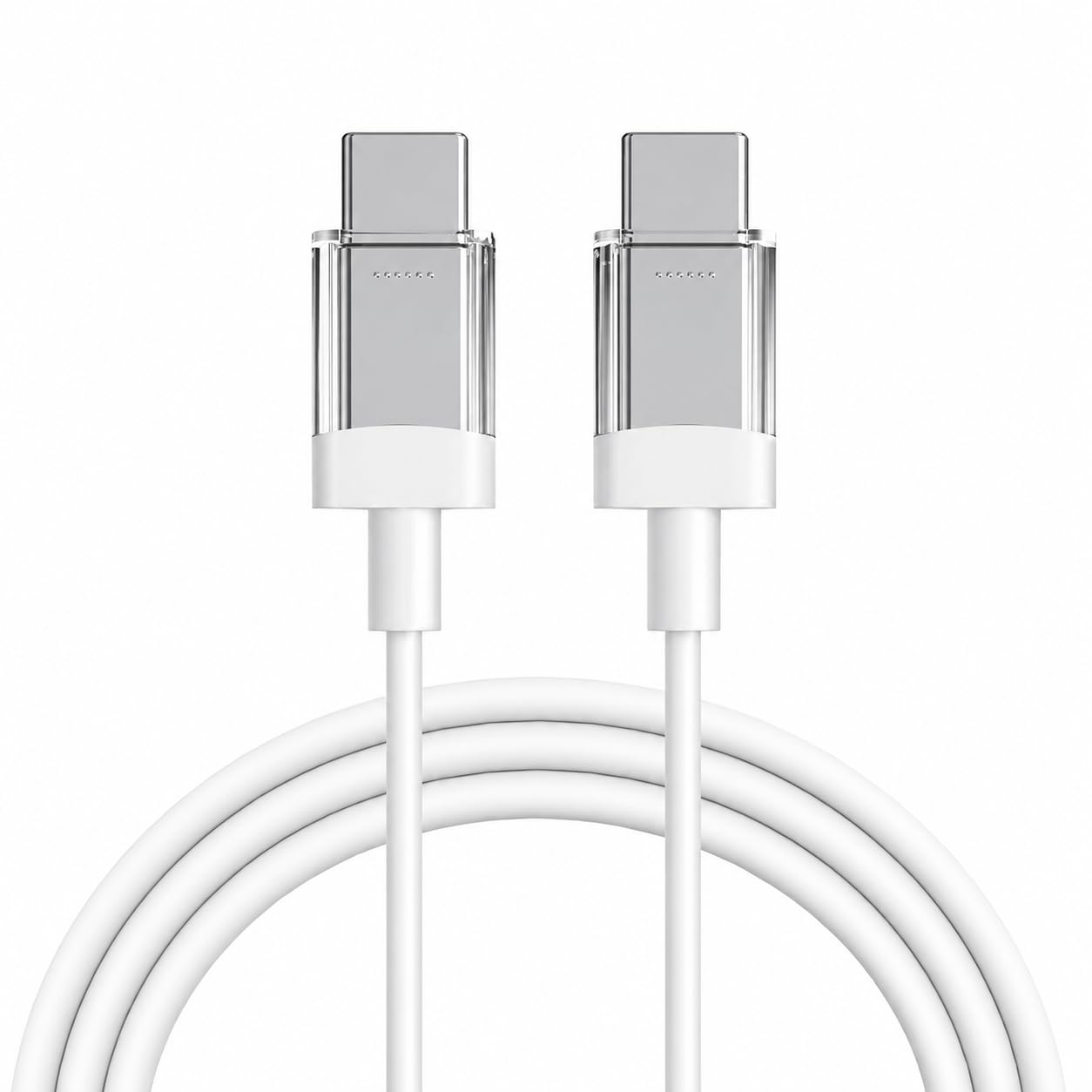 Nothing Original 45W Type-C to C Fast Charging Cable Compatible with Nothing Phone 2/2A/2A Plus/1/Cmf Phone 1/Galaxy S24 Ultra/Cmf/Bud/Laptops & Type C Devices Sync Data Transfer Speed Cable, White-picture-10