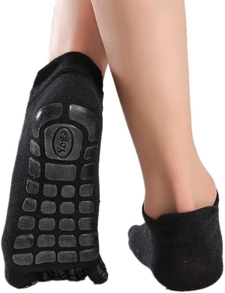 1 Pair Adult Men's Cotton Sports Non-Slip Yoga Socks Breathable Indoor Floor Socks Five Finger Socks(E)