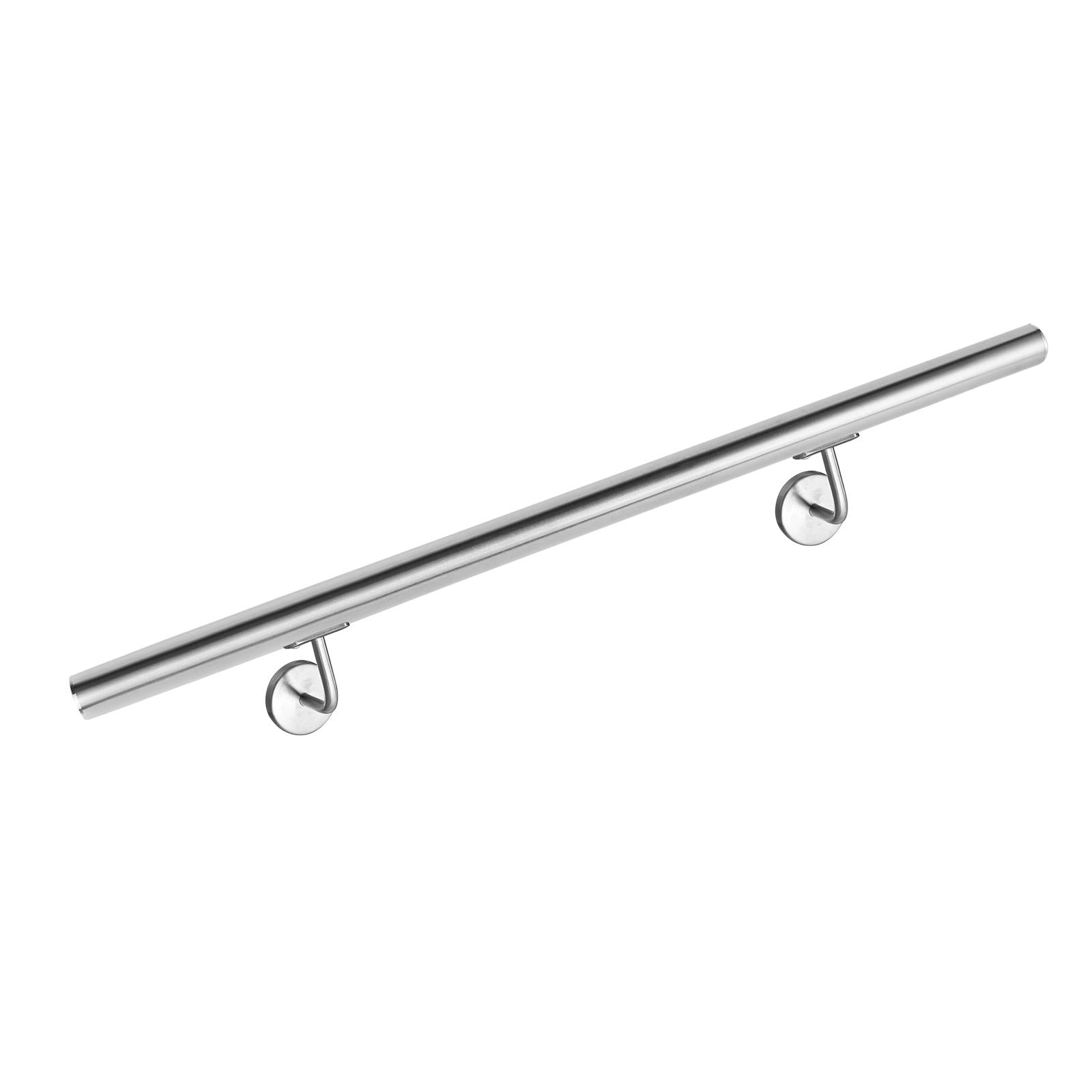Main courante en acier 80cm Froadp pour rampe d'escalier intérieur et extérieur