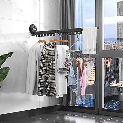 ZdwCyl Wäscheständer, Wäscheständer , platzsparender Kleiderständer Cover