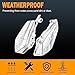 PBYMT Mid Frame Air Deflectors Heat Shield Compatible for Harley Touring Road King Street Electra Glide 2009-later Also Compatible with Models Equipped with Coolflow Fan(Chrome)