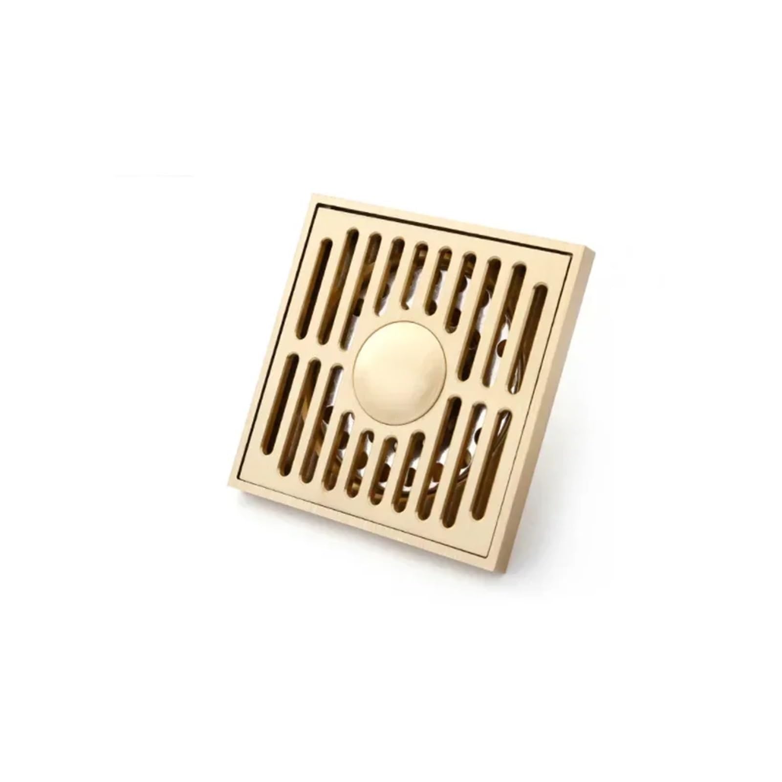 Bonde de sol en laiton 10x10 cm à évacuation renforcée douche