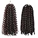 Urban Soft Dread Crochet Hair - 4 Packs Straight Faux Locs Dreadlocks Braids 2 Style in One (4 Packs, #1B-30)
