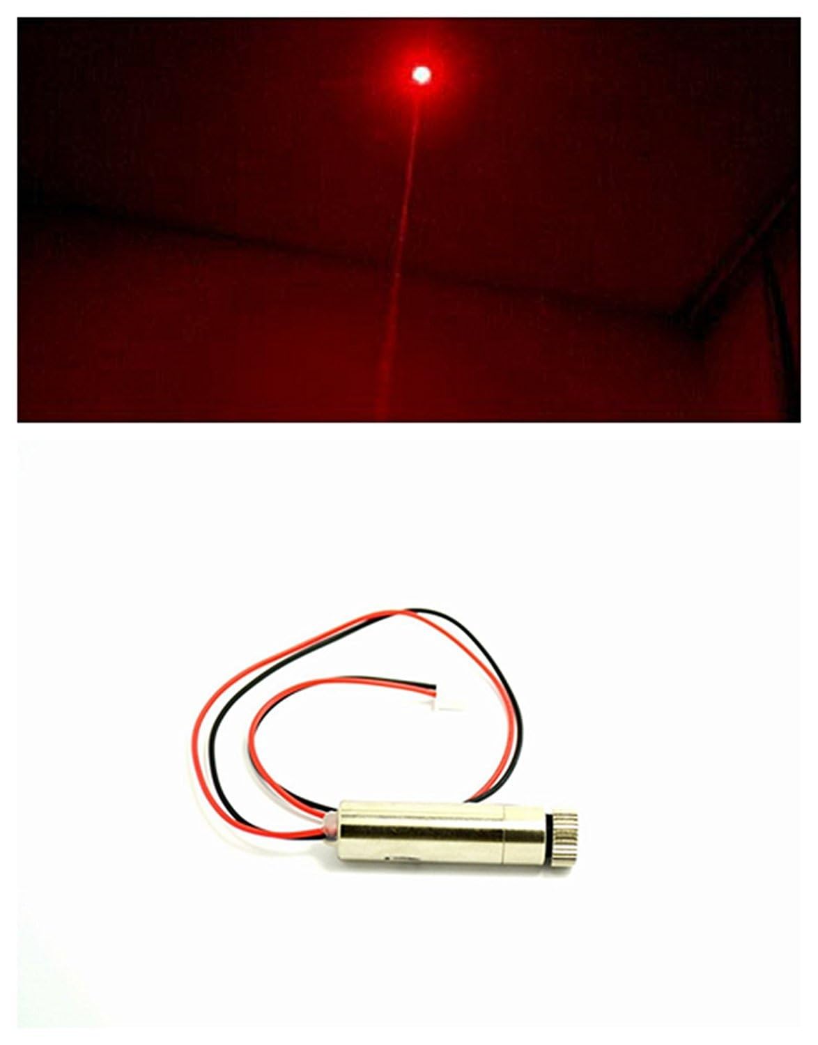 Laser Rossi Focalizzabili 650nm 30mw Modulo Diodo a Punti 12x35mm con driver e cavo