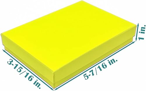 Miniatura 39 de TheDisplayGuys - Paquete de 25 cajas de regalo de cartón kraft #53 con relleno y tapa de algodón, lavanda clara, (5.4 x 3.9 x 1.0 pulgadas)