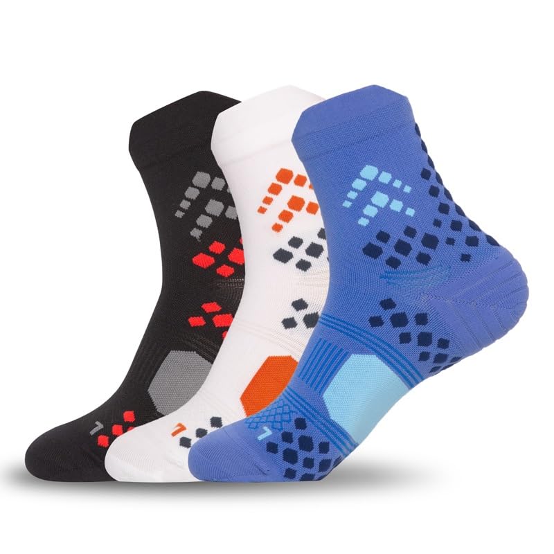 Chaussettes antidérapantes de sport avec maintien renforcé pour fitness et randonnée