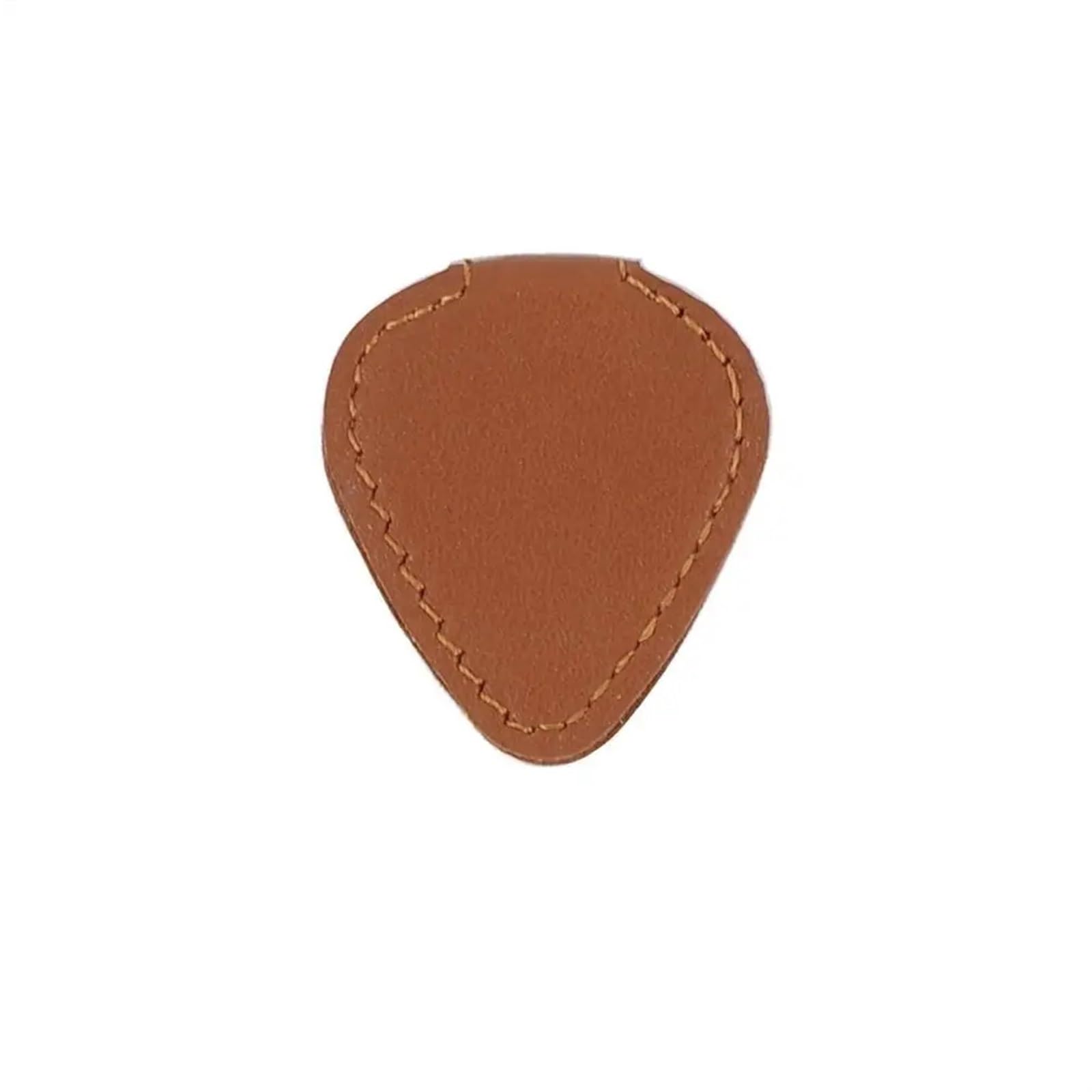 Uchwyt na kostki gitarowe, 2 szt. Przenośna skórzana torba na gitarę Pokrowiec do przechowywania 2 w 1 Kostki Uchwyt na telefon komórkowy Akcesoria do instrumentów muzycznych Etui na gitarę(Brown)