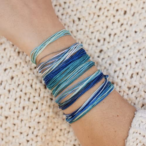 Pura Vida Bracelets Pack Friendship Bracelet Pack - Set of 10 Stackable Bracelets for Women, Handmade Bracelets & Cute Bracelets, Beach Accessoriess - 10 String Bracelets2