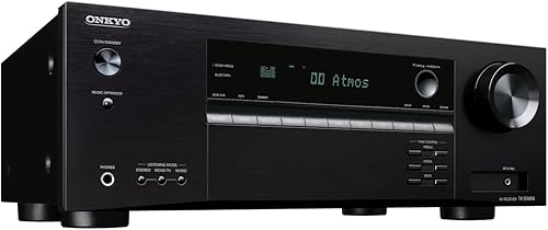 Onkyo TX-SR494 Receptor AV con 4K Ultra HD Dolby Atmos DTS X Audio de alta resolución (modelo 2019)