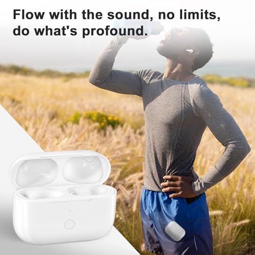 Image of Wireless Charging Case Replacement Compatible with AirPod Pro 3rd Generation,Air Pod Pro 3 Charger Case with Bluetooth Pairing Function, with USB-C Charging