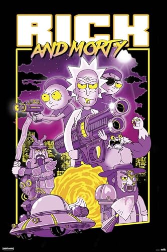 Grupo Erik - Póster Rick and Morty Caracteres, 61 x 91,5 cm