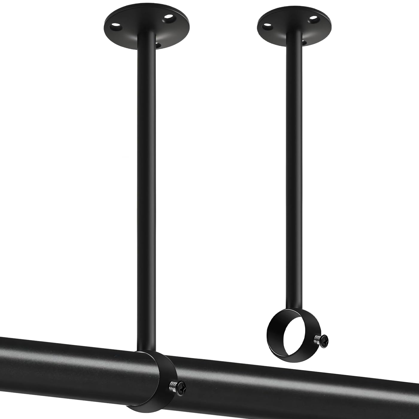 Photo 1 of TOKPLNU 6 Inch Curtain Rod Brackets, 2 Pack