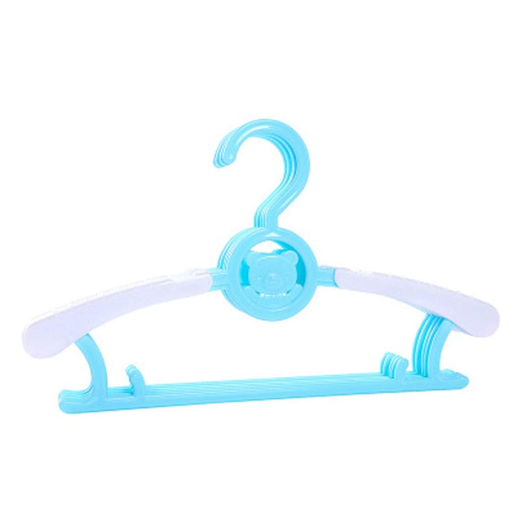 MOBYGKFY 5/10pcs Child Clothes Rack Plastic Kids Hangers Portable Non-Slip No Trace Windproof Pants Clip Household Closet Wardrobe Storage(Argento,Quantity 5)