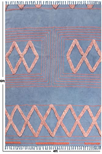 Tapis de douche bohème 90 x 150 cm en coton pour chambre - 4
