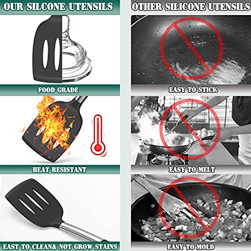 image for Silicone Kitchen Cooking Utensils Set-Umite Chef 43 pcs Heat Resistant