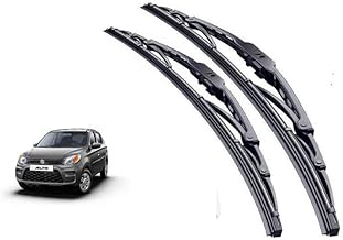 Front Windshield Wiper Metal Type Windshield Wiper Blades/Perfect Fitting Suitable for Alto 800(2012-2020), Size - 21+13