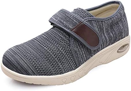 Womens Walking Shoes with Strap Closure Wide Width Shoes Cushion Sneakers Diabetic Shoes for Elderly Mother Swollen Feet