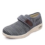 Womens Walking Shoes with Strap Closure Wide Width Shoes Cushion Sneakers Diabetic Shoes for Elderly