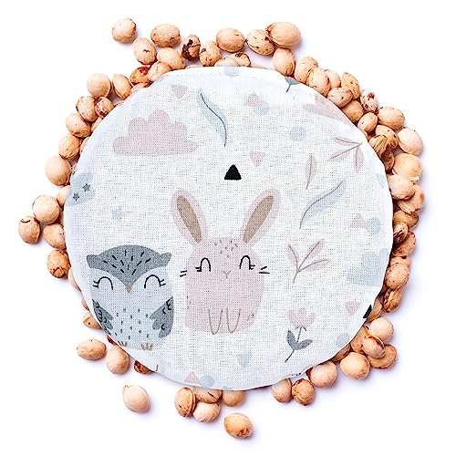 Habibi Cuscino Riscaldante Per Bambini – Peluche Mucca Con Imbottitura In Miglio – Riscaldabile In Microonde O Forno – Caldo Fino A 1,5h - 2