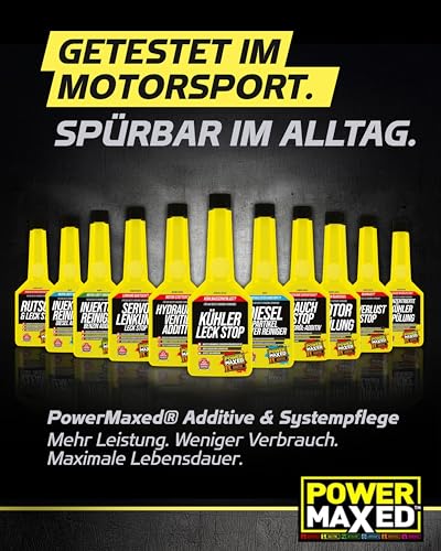 PowerMaxed Kühler Leck Stop 325 ml – Kühlerdichtmittel für undichte Kühlsysteme – Dichtet Mikrorisse & Leckagen zuverlässig ab – Schützt vor Überhitzung