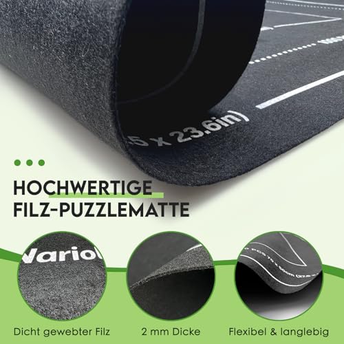 Nariolar Puzzlematte - Puzzle Matte für bis zu 500/1000/1500 Teile, Praktisches Zubehör für die Aufbewahrung und den Transport von Puzzles