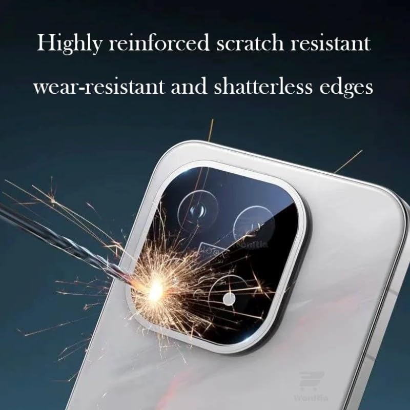 Image of Pack 1- Back Camera Glass Protector for iQOO 15 5G [3D Premium] Camera Glass Protector (Black)