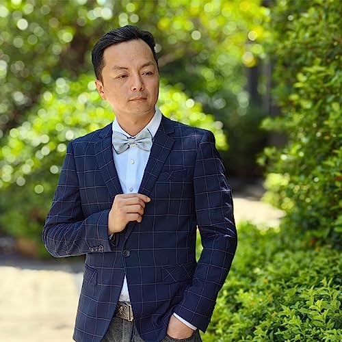 Image of Bow Tie for Men & Boys, Pre-Tied Bowtie Adjustable 9-18in, for Formal Tuxedo, Prom Party, Wedding