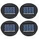 Flintronic Solarleuchten Ersatzteile, 4 Stück Solar Ersatzdeckel 8cm, Solarleuchten Ersatz Top mit LED, LED Solarmodule Ersatz für Solar Gartenleuchten, Solarlaterne und DIY