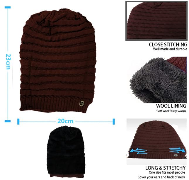 Image of 2023 Winter Beanie Hats Woolen Winter Beanie Cap for Men || 100% Woolen Boys Stylish Cap Woolen Cozy Cap for Men Warm Knit Hat Warmer Hat for Men Women Hat Solid Color Simple Woolen Hat Drop