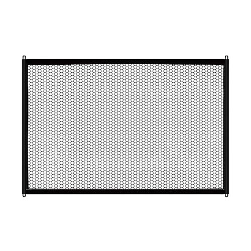 Tabanzhe Retractable Mesh Stair Gate for Dogs 110x72 cm Portable Indoor Gate for Pets Kids No Drilling Safety Pet Fence for Doorways Hallways Stairs