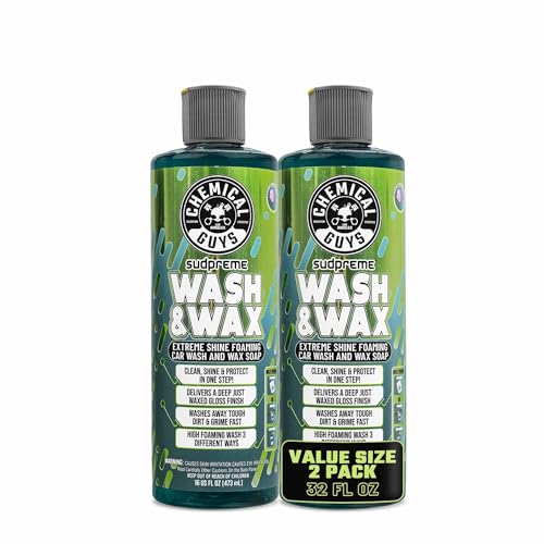 Chemical Guys, Sudpreme Wash & Wax High Suds Carnauba Soap, 16 oz, 2 Pack - image 1