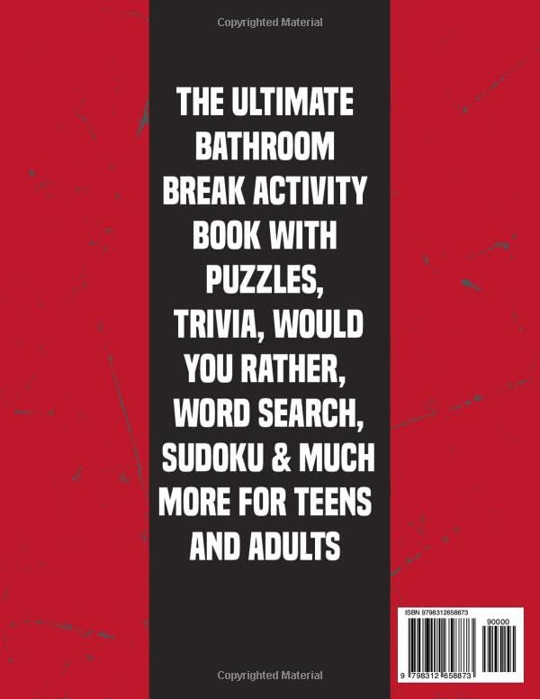 Easter Basket Stuffers: 101 Things to Do While You Sit On The Pot: Funny Bathroom Break Activity Book With Sudoku, Crossword Puzzles, Quiz Game, Poop ... & Much More | Perfect Easter Gift for Men