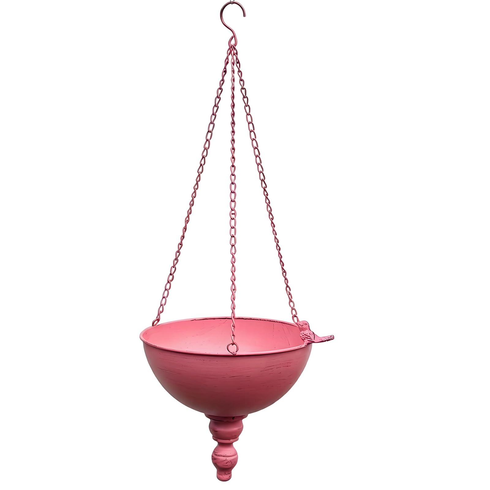 Xjdzineq Charm Iron Hanging Planter with 3Pcs Chain Perfect for Flowers Plant Outdoor Decors Outdoor Hanging Flower Container