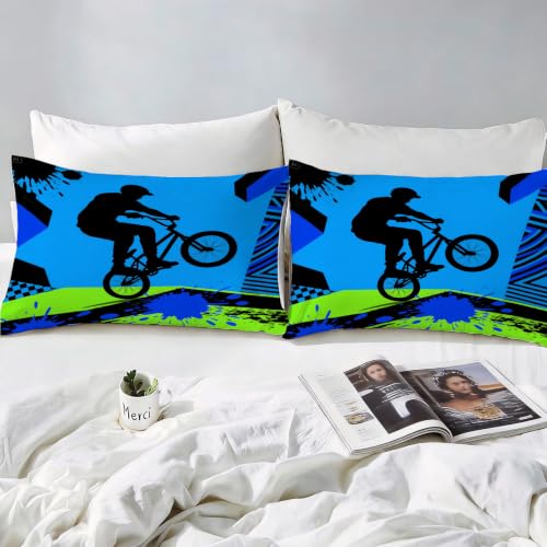 Housse couette 220x240 fermeture éclair pour lit deux personnes BMX - 4