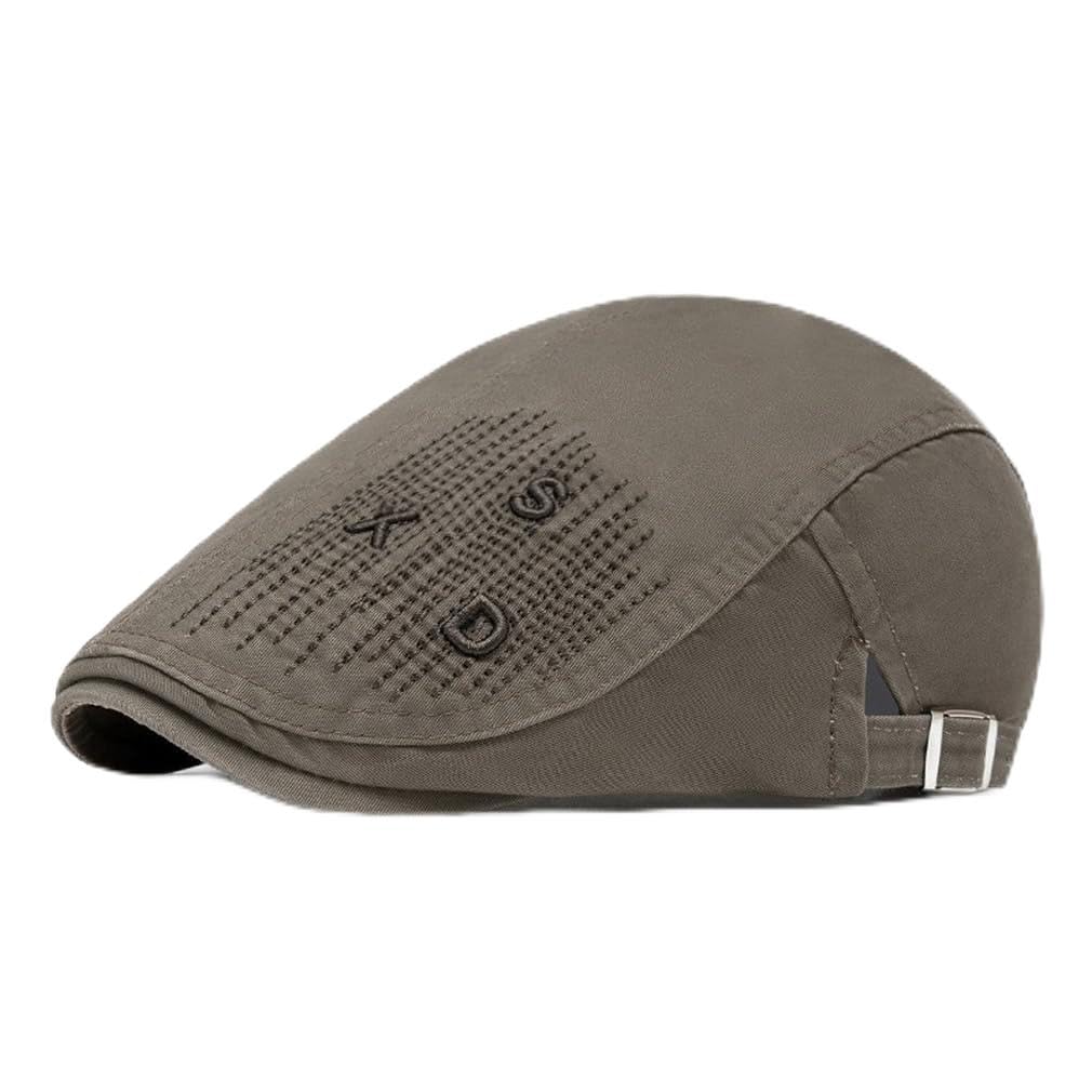 Cotton Newsboy Cap,Breathable Ivy Gatsby Cabbie Beret Hat for Men's Women Driving Hunting Golf